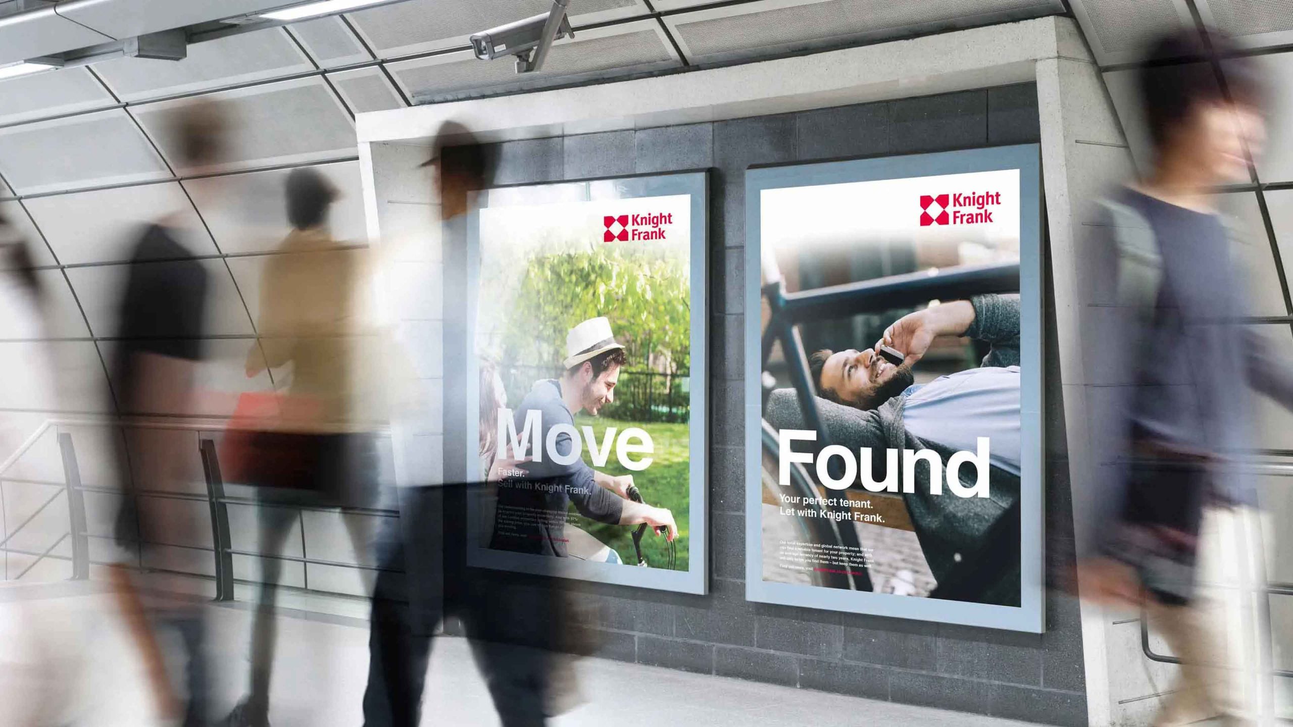 Advertising campaign for Knight Frank by Spinach Branding, a London-based brand agency