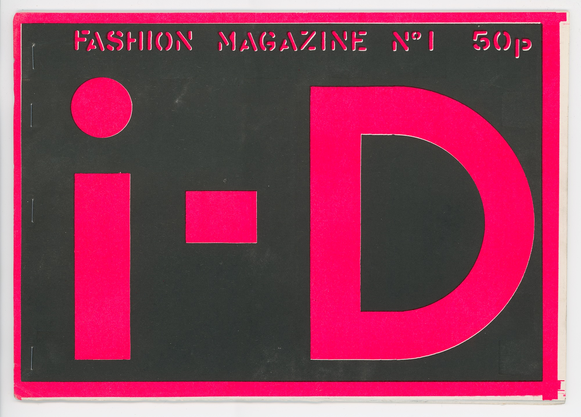 Front cover, i-D, no. 1, 1980. Design Museum Collection. Photo courtesy of the Design Museum Front cover, i-D, no. 1, 1980. Design Museum Collection. Photo courtesy of the Design Museum