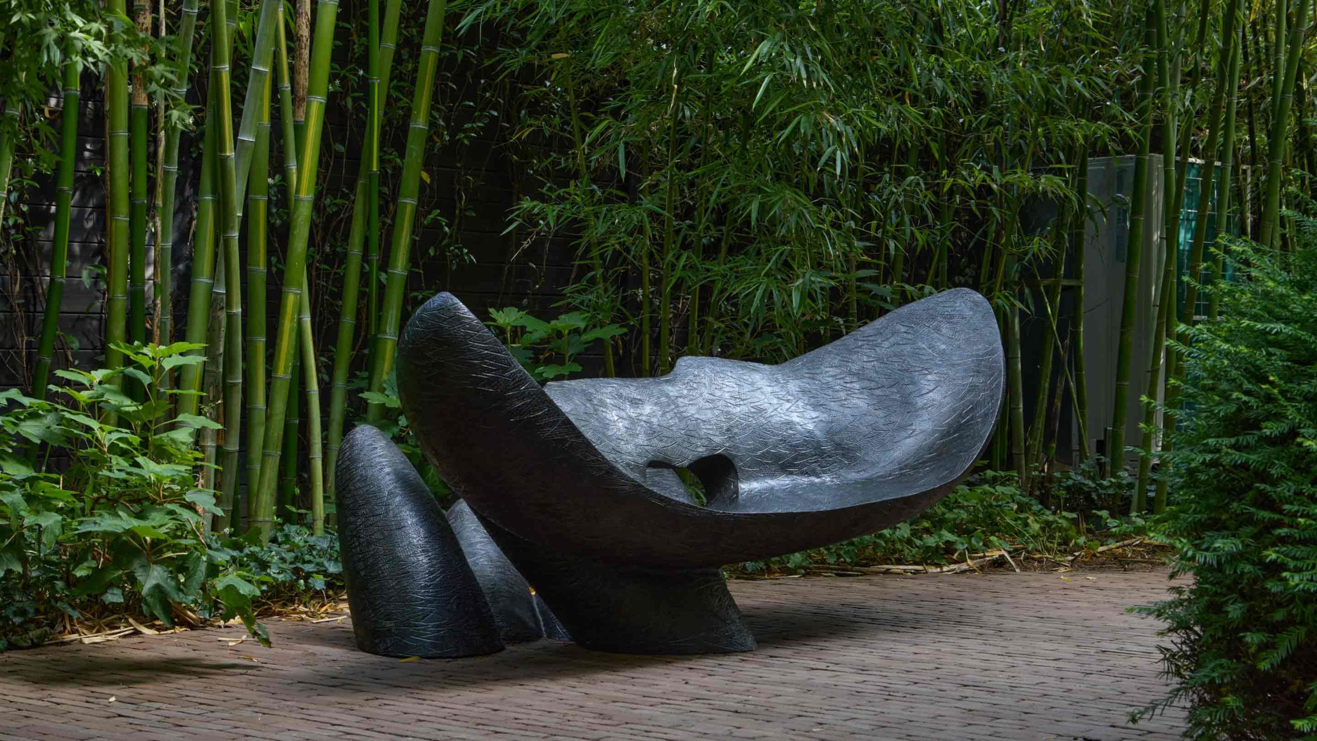 Ladbroke Hall garden and outdoor restaurant and gallery designed by Chelsea Flower Show winner Luciano Giubbilei
